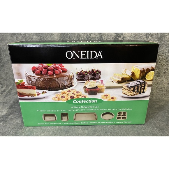 Oneida confection 5 Piece Bakeware Set New In Box - Picture 1 of 6